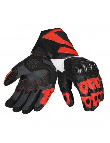 Manusi moto piele SECA Atom Red