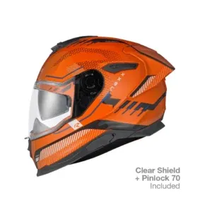 Casca moto NEXX Y.100R Baron Orange (pinlock inclus)