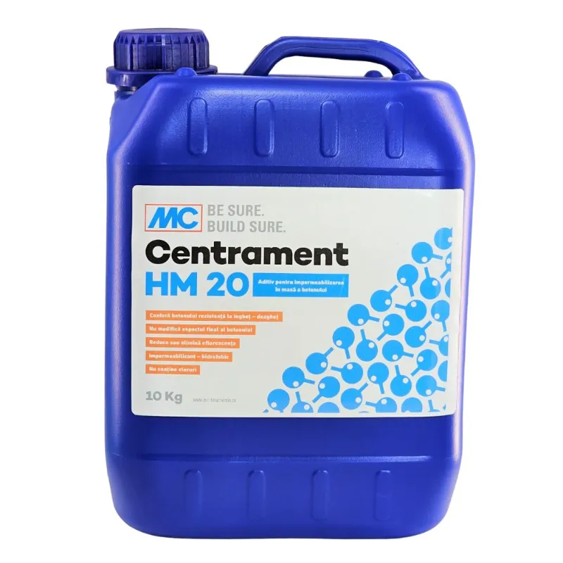 Aditiv impermeabilizant beton si mortar – CENTRAMENT HM20 10KG